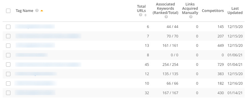 Page Tags in the seoClarity Platform